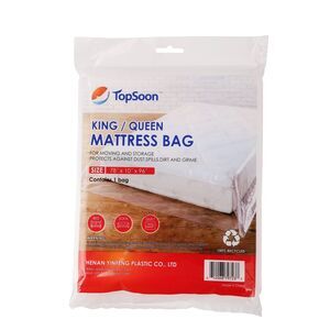 TopSoon Mattress Bag for Storage Moving Disposal Bag King/Queen Size Clear New
